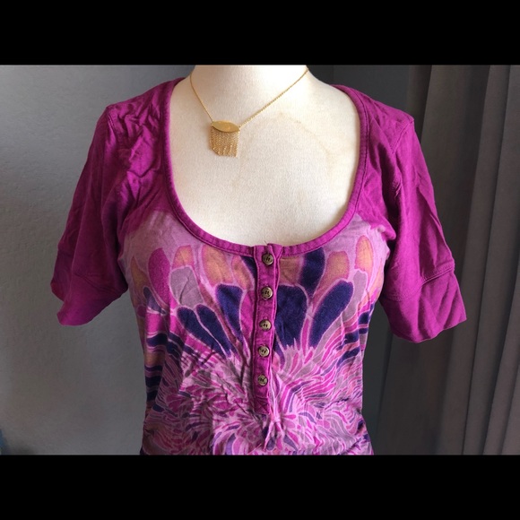 Language LA Tee size S / M fit artsy top - Picture 5 of 5